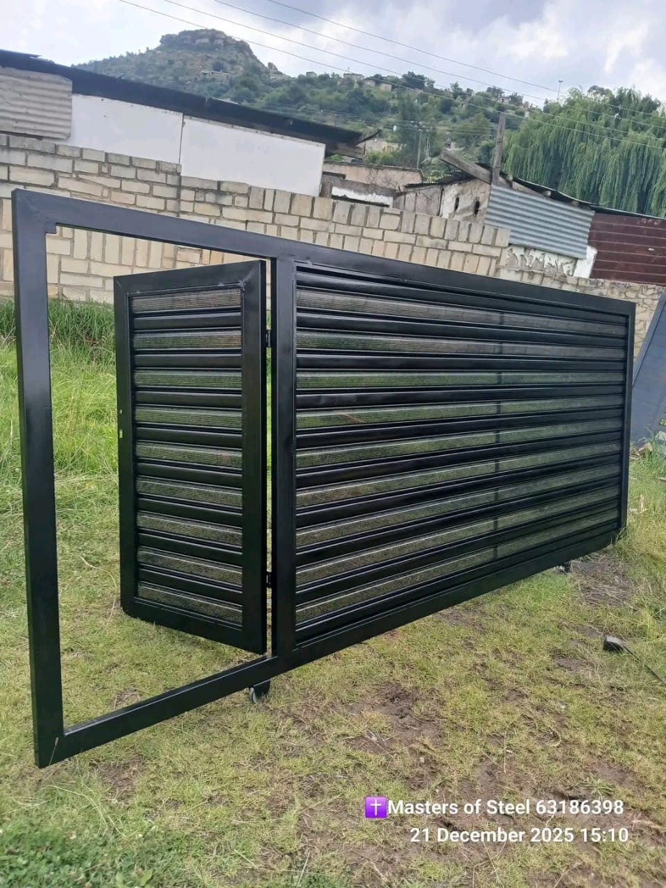 Perforated Slats Gate